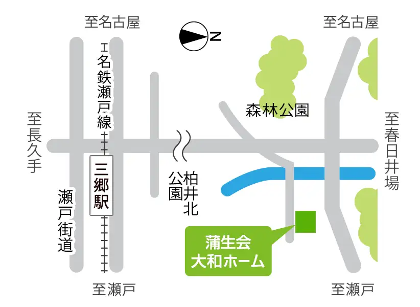 大和ホームへのアクセスマップ